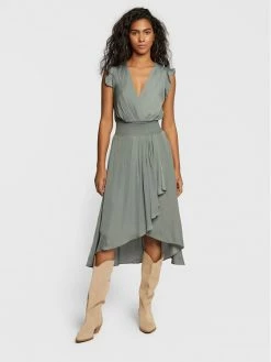 Morgan Γυναίκες Καθημερινά Φορέματα Φόρεμα καθημερινό 222-RWALLY Πράσινο Regular Fit