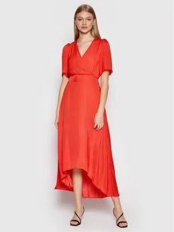 Morgan Γυναίκες Καθημερινά Φορέματα Φόρεμα καθημερινό 221-RSIBILA Κόκκινο Regular Fit