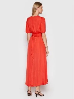 Morgan Γυναίκες Καθημερινά Φορέματα Φόρεμα καθημερινό 221-RSIBILA Κόκκινο Regular Fit -Εξοδος Morgan Κατάστημα unnamed file 2062