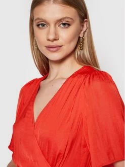 Morgan Γυναίκες Καθημερινά Φορέματα Φόρεμα καθημερινό 221-RSIBILA Κόκκινο Regular Fit -Εξοδος Morgan Κατάστημα unnamed file 2063