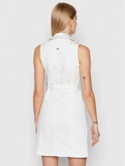 Morgan Γυναίκες Τζιν Φορέματα Φόρεμα τζιν 221-RYEAH1 Λευκό Regular Fit -Εξοδος Morgan Κατάστημα unnamed file 2067