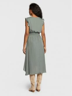 Morgan Γυναίκες Καθημερινά Φορέματα Φόρεμα καθημερινό 222-RWALLY Πράσινο Regular Fit -Εξοδος Morgan Κατάστημα unnamed file 208