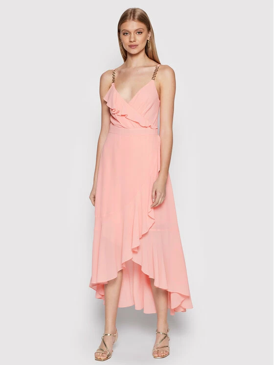 Morgan Γυναίκες Κοκτέιλ Φορέματα Φόρεμα κοκτέιλ 221-RIVOLI Ροζ Regular Fit 4 Morgan Γυναίκες Κοκτέιλ Φορέματα Φόρεμα κοκτέιλ 221-RIVOLI Ροζ Regular Fit - Image 2