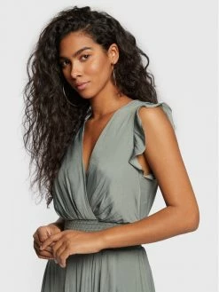 Morgan Γυναίκες Καθημερινά Φορέματα Φόρεμα καθημερινό 222-RWALLY Πράσινο Regular Fit -Εξοδος Morgan Κατάστημα unnamed file 209