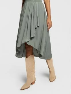 Morgan Γυναίκες Καθημερινά Φορέματα Φόρεμα καθημερινό 222-RWALLY Πράσινο Regular Fit -Εξοδος Morgan Κατάστημα unnamed file 210