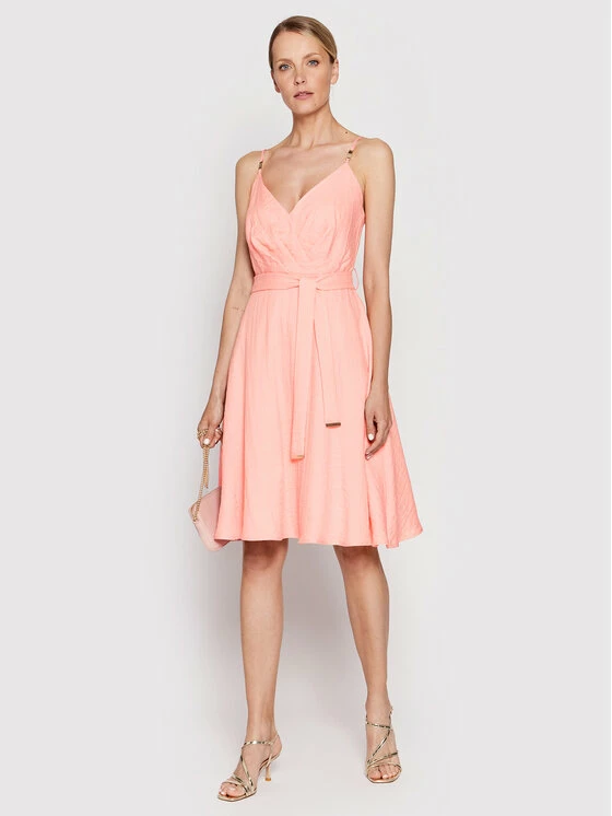 Morgan Γυναίκες Καθημερινά Φορέματα Φόρεμα καλοκαιρινό 221-REGGAE Ροζ Regular Fit 4 Morgan Γυναίκες Καθημερινά Φορέματα Φόρεμα καλοκαιρινό 221-REGGAE Ροζ Regular Fit - Image 2