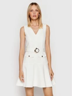 Morgan Γυναίκες Κοκτέιλ Φορέματα Φόρεμα κοκτέιλ 221-ROSALIA Λευκό Regular Fit