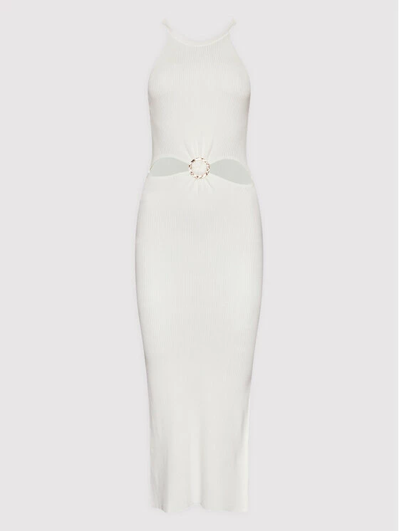 Morgan Γυναίκες Κοκτέιλ Φορέματα Φόρεμα κοκτέιλ 221-RMIL Λευκό Slim Fit 7 Morgan Γυναίκες Κοκτέιλ Φορέματα Φόρεμα κοκτέιλ 221-RMIL Λευκό Slim Fit - Image 5