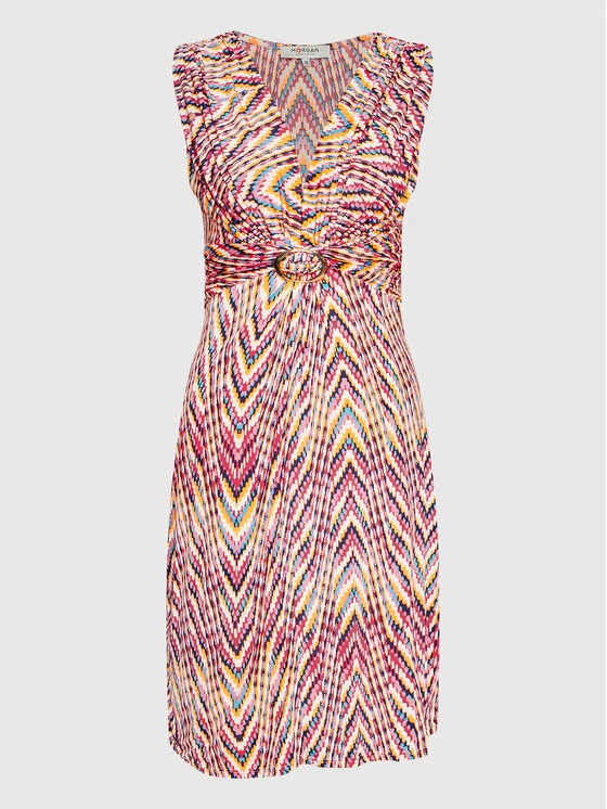 Morgan Γυναίκες Καλοκαιρινά Φορέματα Φόρεμα καλοκαιρινό 221-RGEOMI Έγχρωμο Regular Fit 7 Morgan Γυναίκες Καλοκαιρινά Φορέματα Φόρεμα καλοκαιρινό 221-RGEOMI Έγχρωμο Regular Fit - Image 5