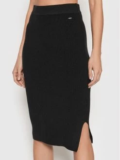 Morgan Γυναίκες Φούστες Pencil Φούστα Pencil 221-JOANI Μαύρο Slim Fit