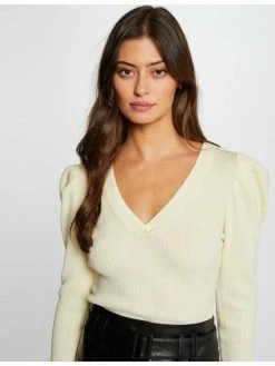 Morgan Γυναίκες Πουλόβερ 221-MJOPI Κίτρινο Regular Fit