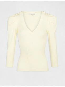 Morgan Γυναίκες Πουλόβερ 221-MJOPI Κίτρινο Regular Fit -Εξοδος Morgan Κατάστημα unnamed file 2215