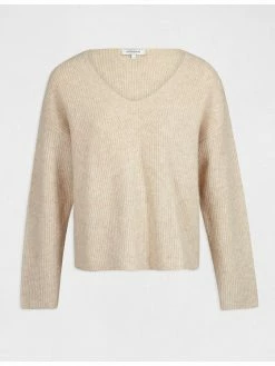 Morgan Γυναίκες Πουλόβερ 212-MAX Μπεζ Regular Fit -Εξοδος Morgan Κατάστημα unnamed file 2226