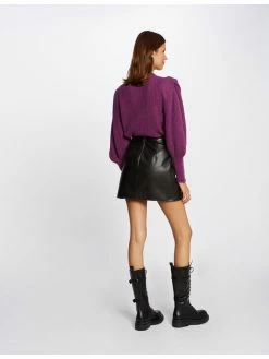 Morgan Γυναίκες Πουλόβερ 212-MACUMBA Μωβ Regular Fit -Εξοδος Morgan Κατάστημα unnamed file 2229