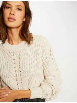 Morgan Γυναίκες Πουλόβερ 212-MPISTE Μπεζ Regular Fit 11 Morgan Γυναίκες Πουλόβερ 212-MPISTE Μπεζ Regular Fit -Εξοδος Morgan Κατάστημα unnamed file 2236