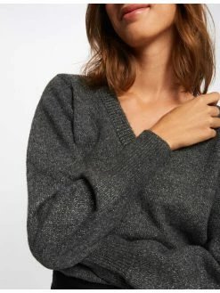 Morgan Γυναίκες Πουλόβερ 212-MUSLI Γκρι Relaxed Fit -Εξοδος Morgan Κατάστημα unnamed file 2254