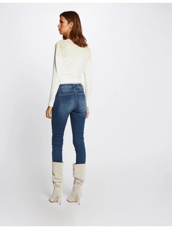 Morgan Γυναίκες Πουλόβερ 212-MPLAIT Μπεζ Regular Fit 5 Morgan Γυναίκες Πουλόβερ 212-MPLAIT Μπεζ Regular Fit - Image 3