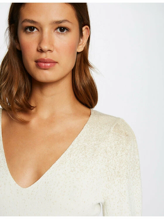 Morgan Γυναίκες Πουλόβερ 212-MPLAIT Μπεζ Regular Fit 6 Morgan Γυναίκες Πουλόβερ 212-MPLAIT Μπεζ Regular Fit - Image 4