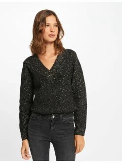 Morgan Γυναίκες Πουλόβερ 212-MODOU Μαύρο Regular Fit