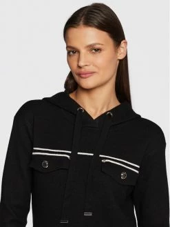 Morgan Γυναίκες Πλεκτά Φορέματα Φόρεμα υφασμάτινο 222-RMOGI Μαύρο Regular Fit -Εξοδος Morgan Κατάστημα unnamed file 23