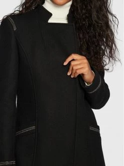 Morgan Γυναίκες Μεταβατικά Παλτά Μάλλινο παλτό 222-GSADI Μαύρο Regular Fit -Εξοδος Morgan Κατάστημα unnamed file 239