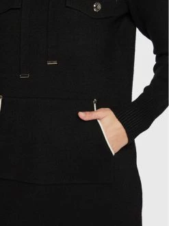 Morgan Γυναίκες Πλεκτά Φορέματα Φόρεμα υφασμάτινο 222-RMOGI Μαύρο Regular Fit -Εξοδος Morgan Κατάστημα unnamed file 24