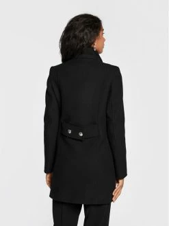 Morgan Γυναίκες Μεταβατικά Παλτά Μάλλινο παλτό 222-GEOCI Μαύρο Regular Fit -Εξοδος Morgan Κατάστημα unnamed file 259