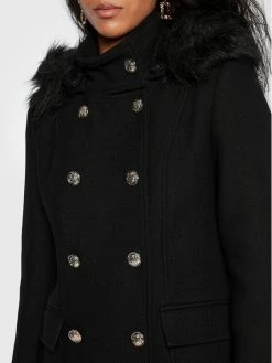 Morgan Γυναίκες Μεταβατικά Παλτά Μάλλινο παλτό 222-GEOCI Μαύρο Regular Fit -Εξοδος Morgan Κατάστημα unnamed file 260