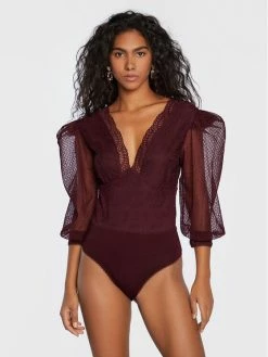 Morgan Γυναίκες Κορμάκια κορμάκι 222-TIFEN Μπορντό Slim Fit