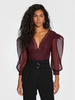 Morgan Γυναίκες Κορμάκια κορμάκι 222-TIFEN Μπορντό Slim Fit -Εξοδος Morgan Κατάστημα unnamed file 266