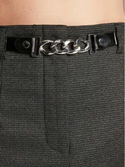 Morgan Γυναίκες Φούστα Mini 222-JLIB.F Γκρι Regular Fit -Εξοδος Morgan Κατάστημα unnamed file 281