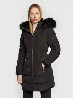 Morgan Γυναίκες Χειμωνιάτικα Μπουφάν Μπουφάν πουπουλένιο 222-GILLIA Μαύρο Regular Fit