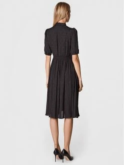 Morgan Γυναίκες Φορέματα σε Στυλ Πουκάμισο & Σεμιζιέ Φόρεμα πουκάμισο 222-RANISA Μαύρο Regular Fit -Εξοδος Morgan Κατάστημα unnamed file 307