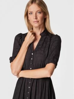 Morgan Γυναίκες Φορέματα σε Στυλ Πουκάμισο & Σεμιζιέ Φόρεμα πουκάμισο 222-RANISA Μαύρο Regular Fit -Εξοδος Morgan Κατάστημα unnamed file 308