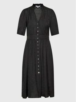 Morgan Γυναίκες Φορέματα σε Στυλ Πουκάμισο & Σεμιζιέ Φόρεμα πουκάμισο 222-RANISA Μαύρο Regular Fit -Εξοδος Morgan Κατάστημα unnamed file 309