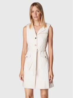 Morgan Γυναίκες Φορέματα σε Στυλ Πουκάμισο & Σεμιζιέ Φόρεμα πουκάμισο 222-RENZA Μπεζ Regular Fit