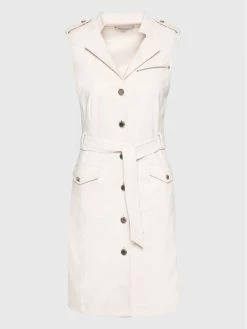 Morgan Γυναίκες Φορέματα σε Στυλ Πουκάμισο & Σεμιζιέ Φόρεμα πουκάμισο 222-RENZA Μπεζ Regular Fit -Εξοδος Morgan Κατάστημα unnamed file 324