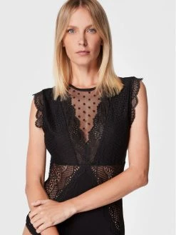 Morgan Γυναίκες Κορμάκια κορμάκι 222-DOVA Μαύρο Slim Fit -Εξοδος Morgan Κατάστημα unnamed file 343