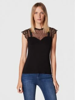 Morgan Γυναίκες Μπλουζάκια Μπλουζάκι 222-DALALI Μαύρο Regular Fit