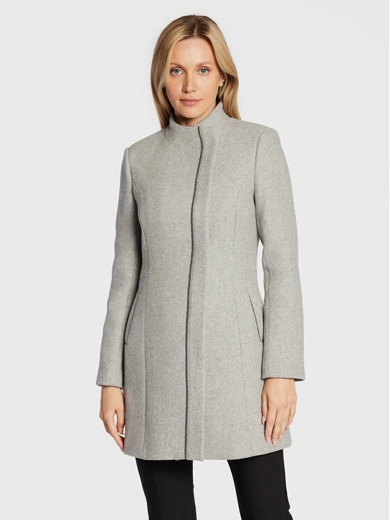 Morgan Γυναίκες Μεταβατικά Παλτά Μάλλινο παλτό 222-GATIA Γκρι Regular Fit 3 Morgan Γυναίκες Μεταβατικά Παλτά Μάλλινο παλτό 222-GATIA Γκρι Regular Fit