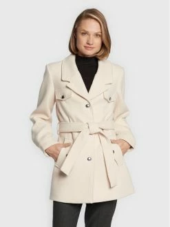 Morgan Γυναίκες Μεταβατικά Παλτά Παλτό μεταβατικό 222-GUITA Μπεζ Regular Fit