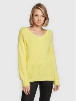 Morgan Γυναίκες Πουλόβερ 222-MATILD2 Κίτρινο Regular Fit