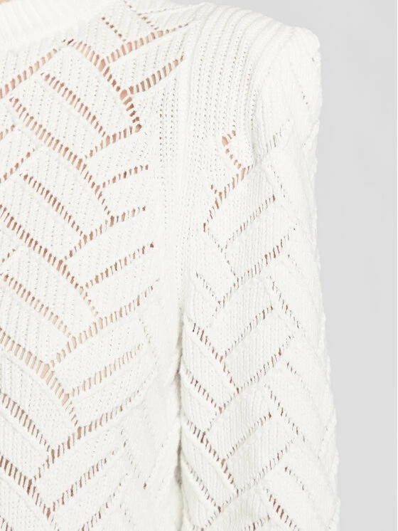 Morgan Γυναίκες Πουλόβερ 222-MGADOU Λευκό Regular Fit 6 Morgan Γυναίκες Πουλόβερ 222-MGADOU Λευκό Regular Fit - Image 5