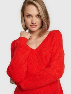 Morgan Γυναίκες Πουλόβερ 222-MATILD2 Κόκκινο Regular Fit -Εξοδος Morgan Κατάστημα unnamed file 401