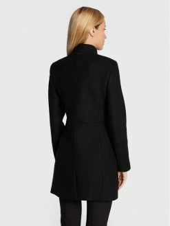 Morgan Γυναίκες Μεταβατικά Παλτά Μάλλινο παλτό 222-GATIA Μαύρο Regular Fit -Εξοδος Morgan Κατάστημα unnamed file 405