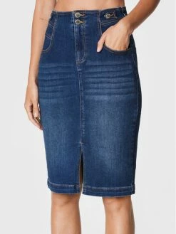 Morgan Γυναίκες Φούστες Τζιν Φούστα τζιν 222-JEANY Σκούρο μπλε Slim Fit