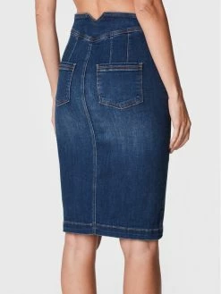 Morgan Γυναίκες Φούστες Τζιν Φούστα τζιν 222-JEANY Σκούρο μπλε Slim Fit -Εξοδος Morgan Κατάστημα unnamed file 410