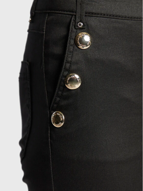 Morgan Γυναίκες Υφασμάτινα Παντελόνια Παντελόνι υφασμάτινο 222-PAOLO Μαύρο Slim Fit 6 Morgan Γυναίκες Υφασμάτινα Παντελόνια Παντελόνι υφασμάτινο 222-PAOLO Μαύρο Slim Fit - Image 4