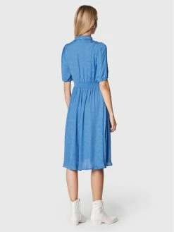 Morgan Γυναίκες Φορέματα σε Στυλ Πουκάμισο & Σεμιζιέ Φόρεμα πουκάμισο 222-RANISA Μπλε Regular Fit -Εξοδος Morgan Κατάστημα unnamed file 430