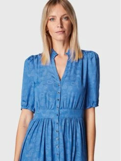 Morgan Γυναίκες Φορέματα σε Στυλ Πουκάμισο & Σεμιζιέ Φόρεμα πουκάμισο 222-RANISA Μπλε Regular Fit -Εξοδος Morgan Κατάστημα unnamed file 431